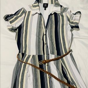 Derek Heart Dress with brown Belt